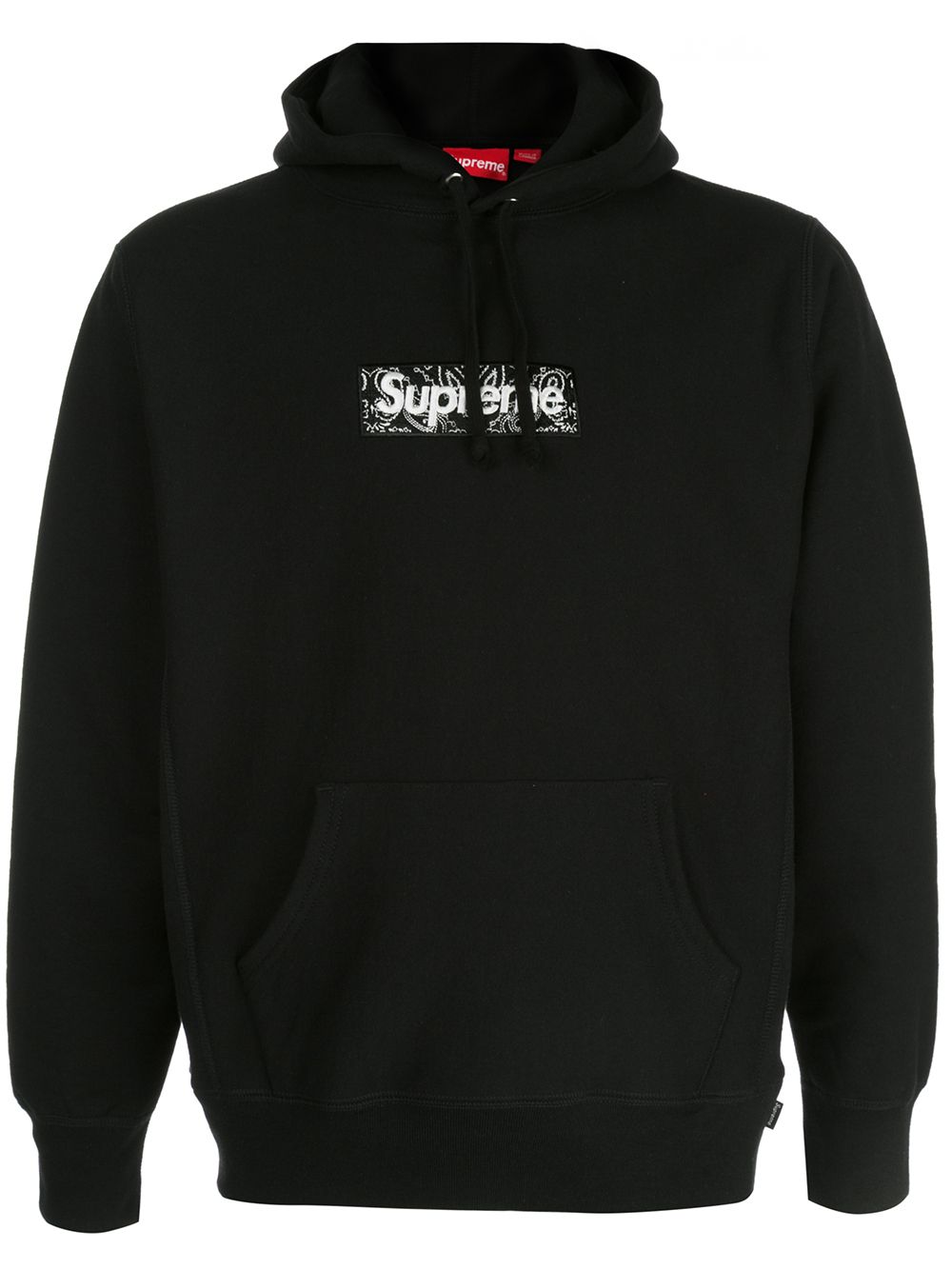 ☆超美品supreme bandana box logo hoodie black パーカー