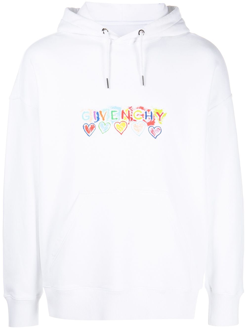 Givenchy rainbow logo hoodie sale