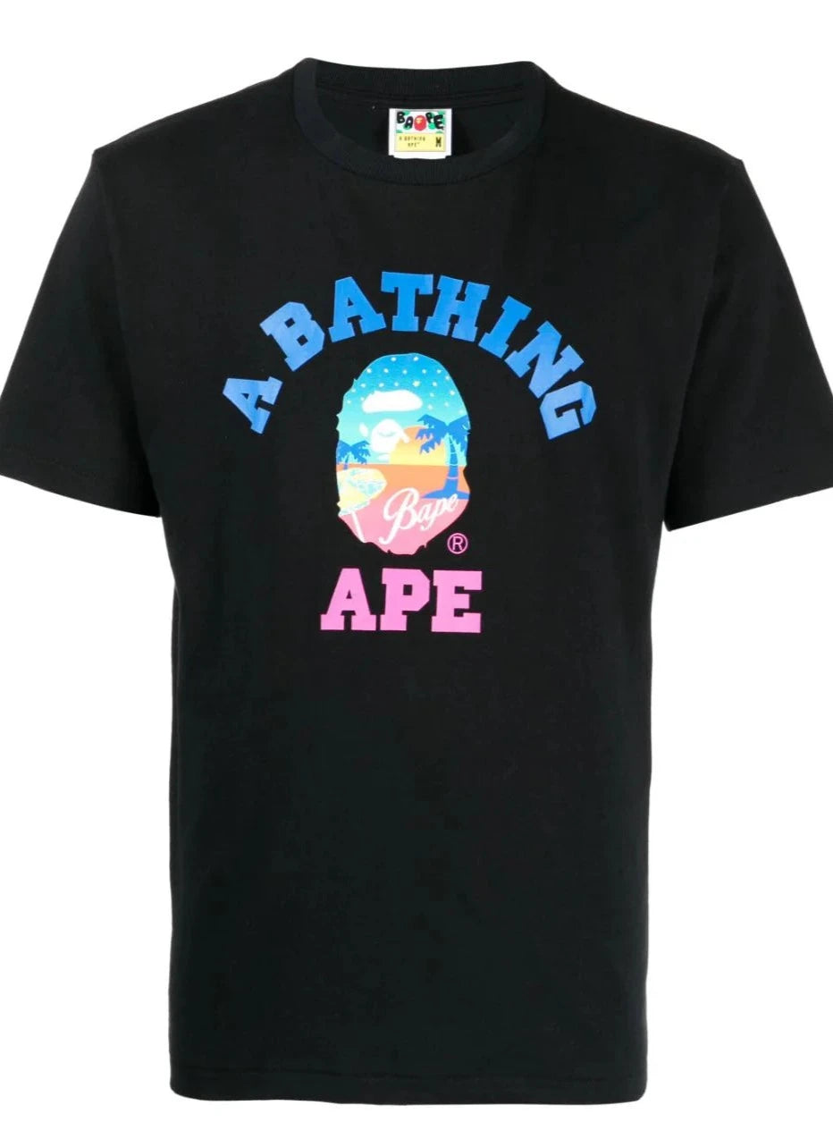 Aape Shirt Logo AAPE BY *A BATHING APE® Logo-printed Cotton T