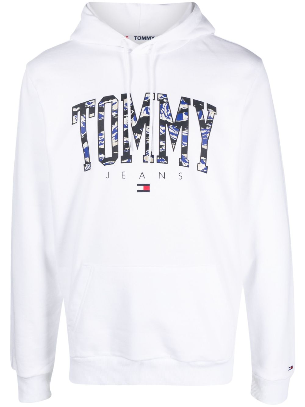 Tommy Jeans logo-print drawstring hoodie