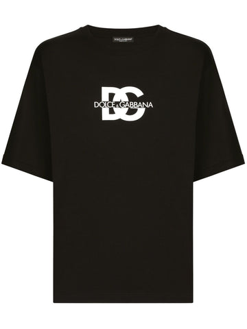 Dolce & Gabbana logo-print cotton Oversized T-shirt