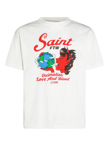New Season SAINT MXXXXXX devil graphic print unisex t-shirt