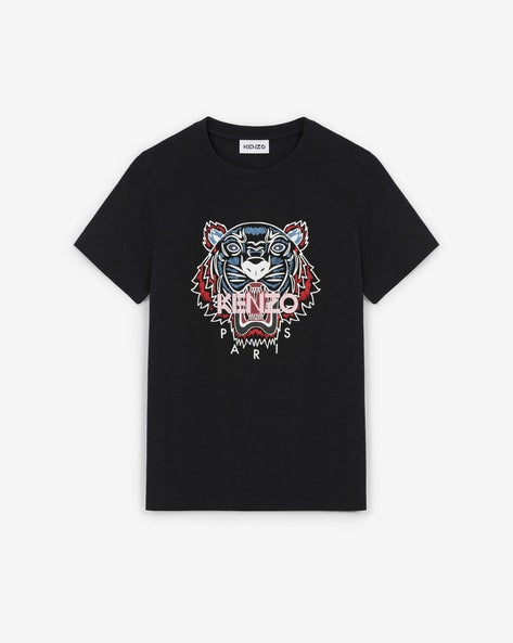 KENZO Tiger Print Crew-Neck T-shirt