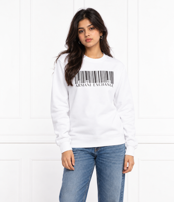 Ivory Barcode Edge Sweatshirt