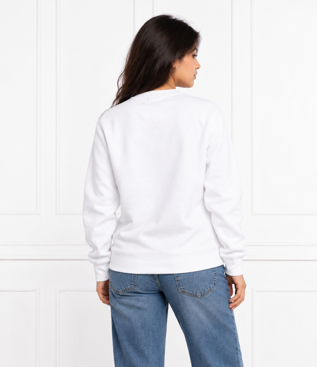 Ivory Barcode Edge Sweatshirt