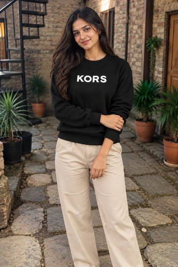 Noir Classic Cotton Sweatshirt