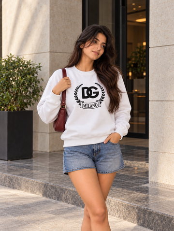 Milano Crest Cotton Sweatshirt