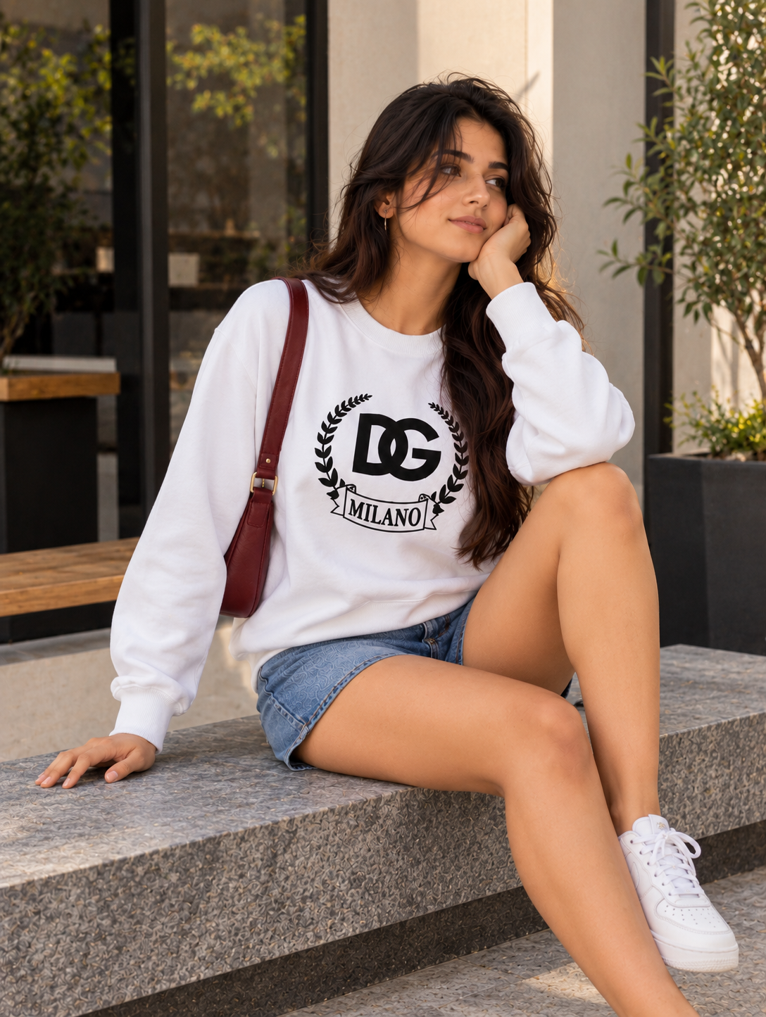 Milano Crest Cotton Sweatshirt