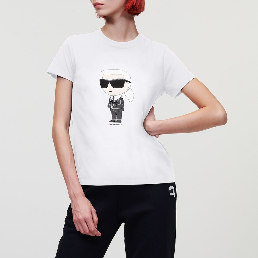Women White Karl Ikonik T-Shirt