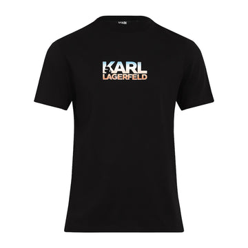 Men's Black Big Print KL Black T-shirt
