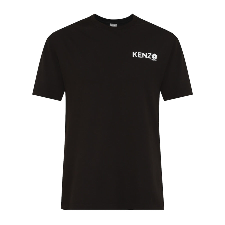 Men Black Boke Flower 2.0 Print T-shirt