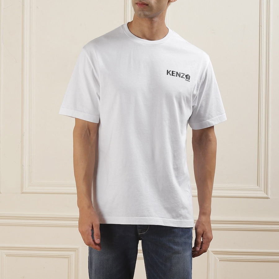 Men White Boke Flower 2.0 Print T-shirt