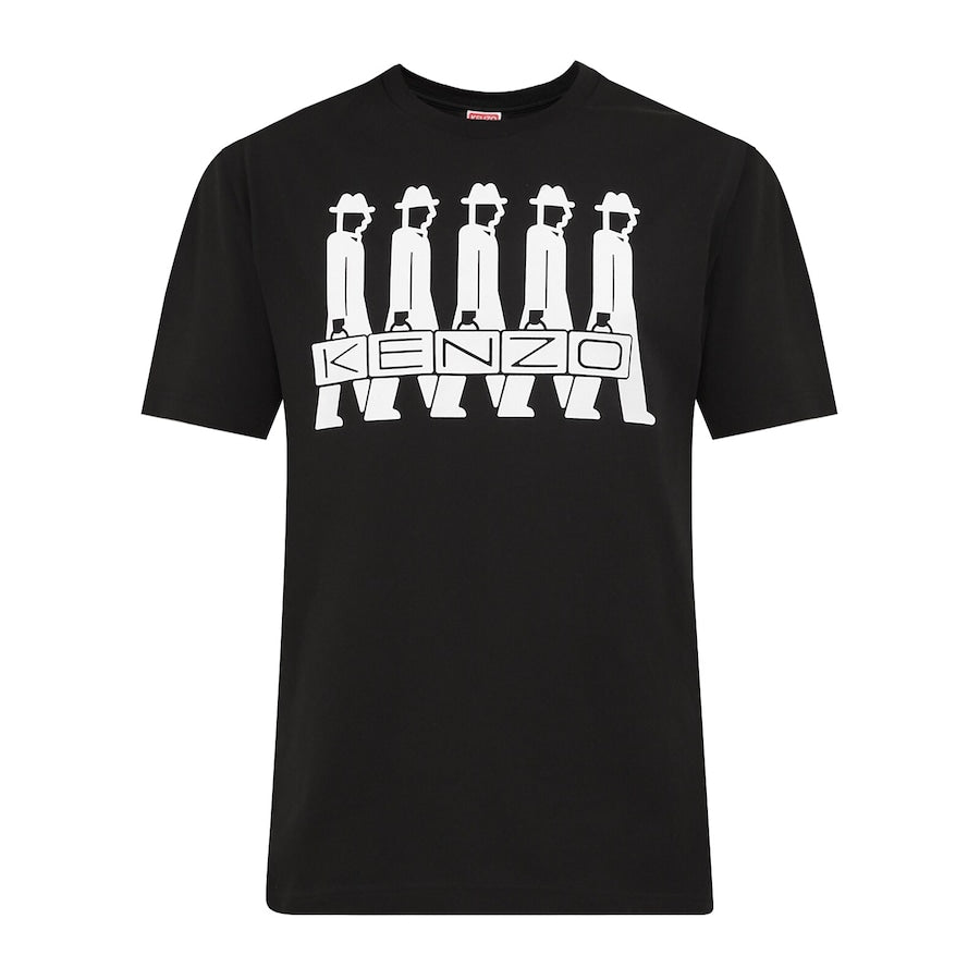 Kenzo  Men Black KENZO Business Print T-shirt