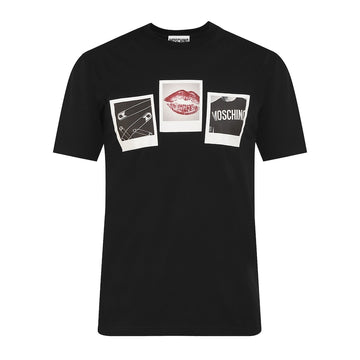 Men Black Archive Graphic Prints T-Shirt