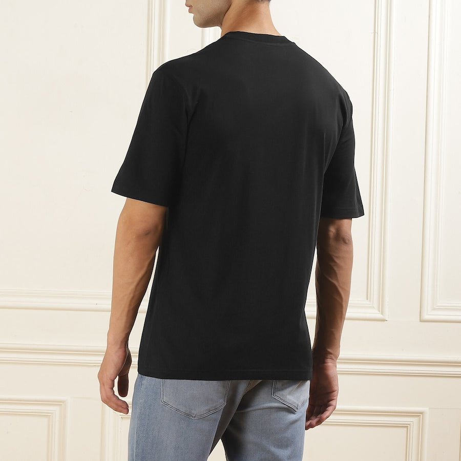 Men Black Archive Graphic Prints T-Shirt