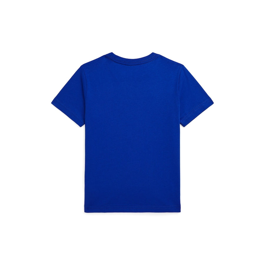 Blue Polo Bear & Big Pony Blue Cotton T-Shirt