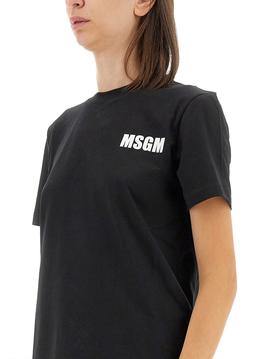 MSGM T-SHIRT WITH LOGO (Black)
