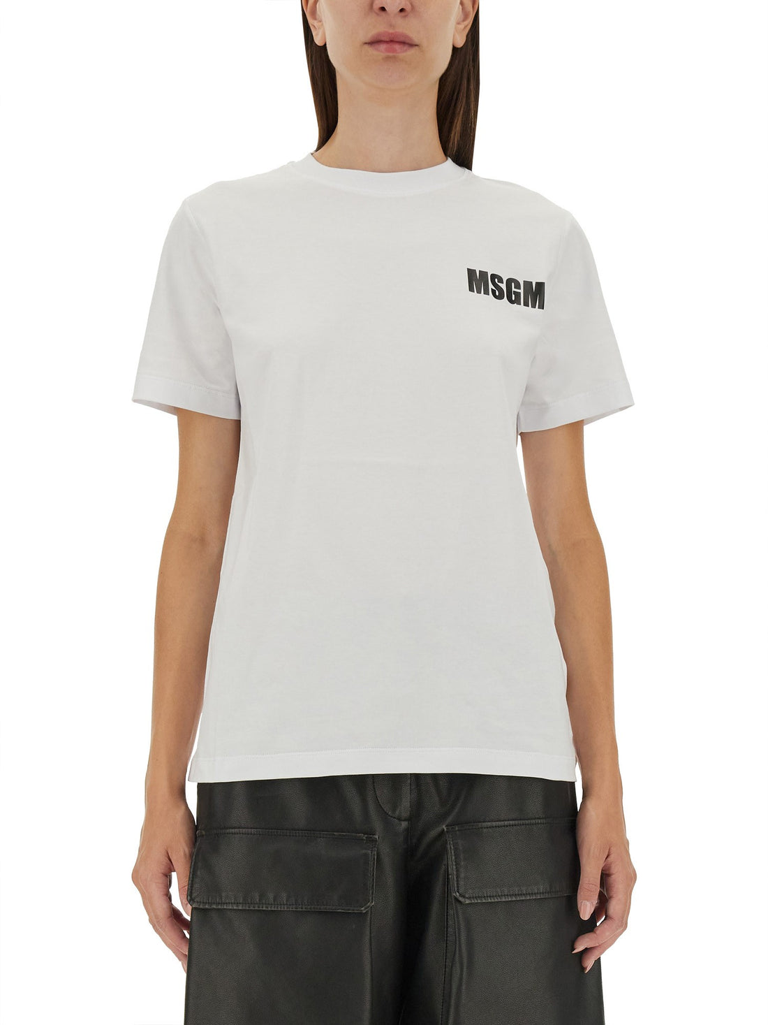 MSGM T-SHIRT WITH LOGO