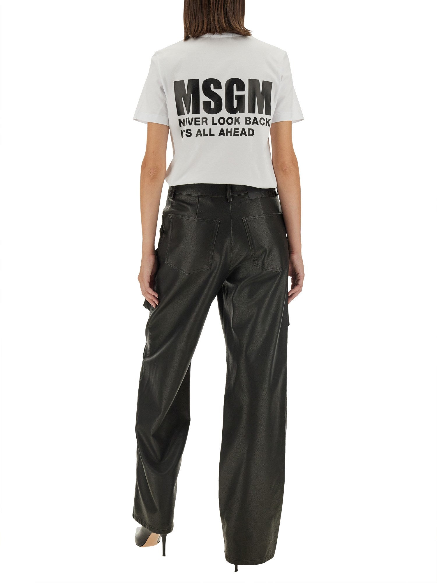 MSGM T-SHIRT WITH LOGO