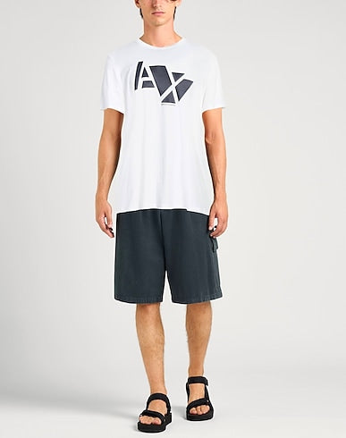 Brand statement logo printed white t-shirt