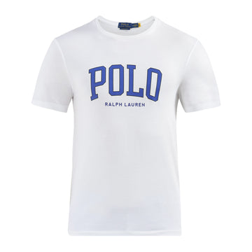 Men White Regular Fit Logo Jersey T-Shirt