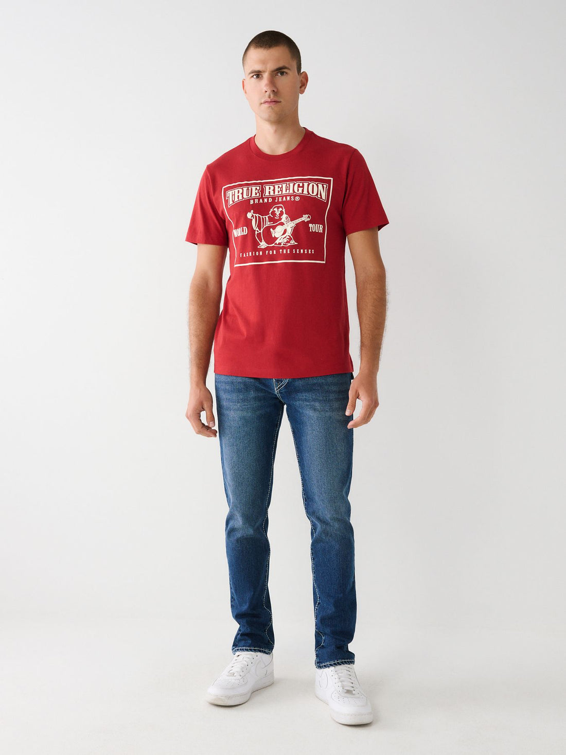 BUDDHA ICONIC LOGO RED TEE