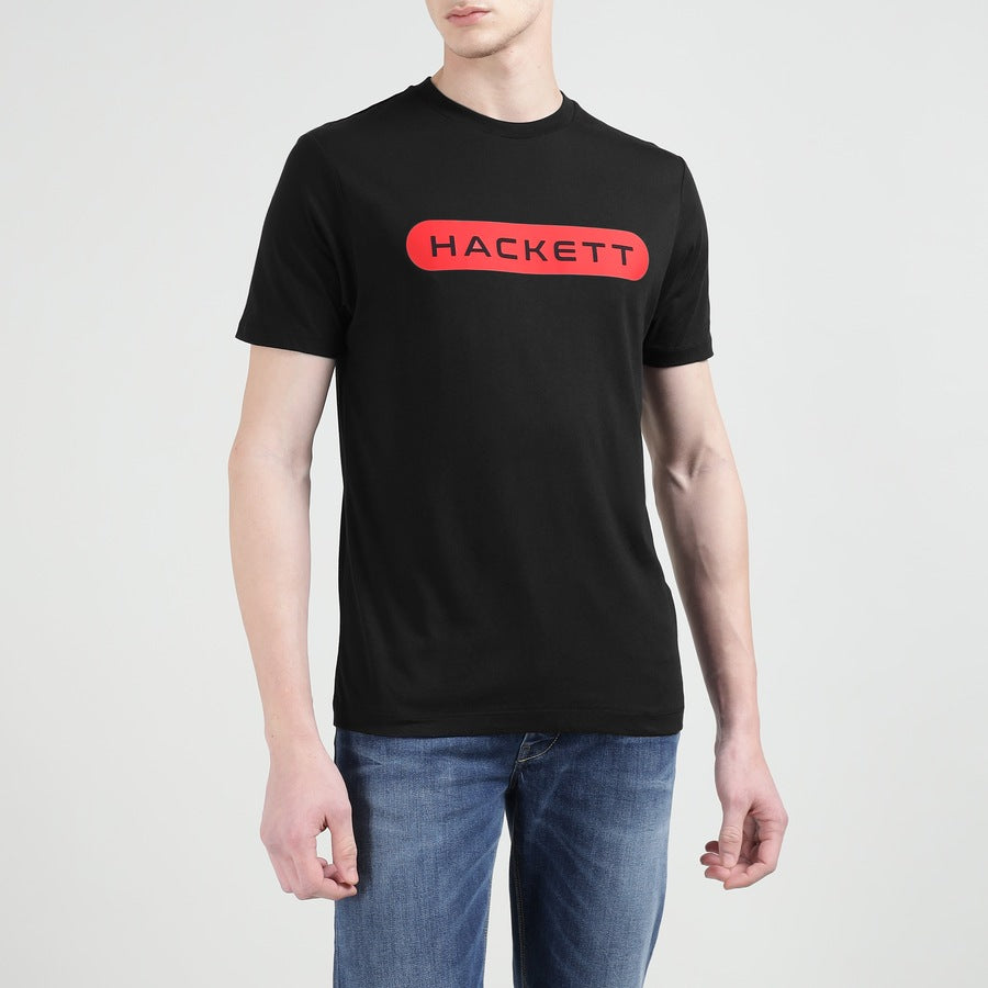 Men Black Solid Short Sleeves Black T-shirt