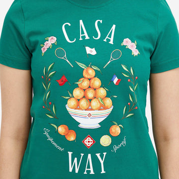 Women's Casa Way Fitted T-Shirt in Green