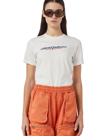 T-Reg Printed Crew-Neck White T-shirt