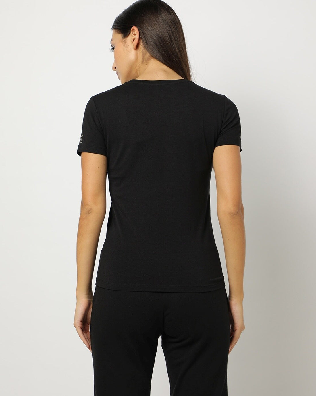 EA7 Training Blended Regular Fit Crew-Neck Black T-shirt