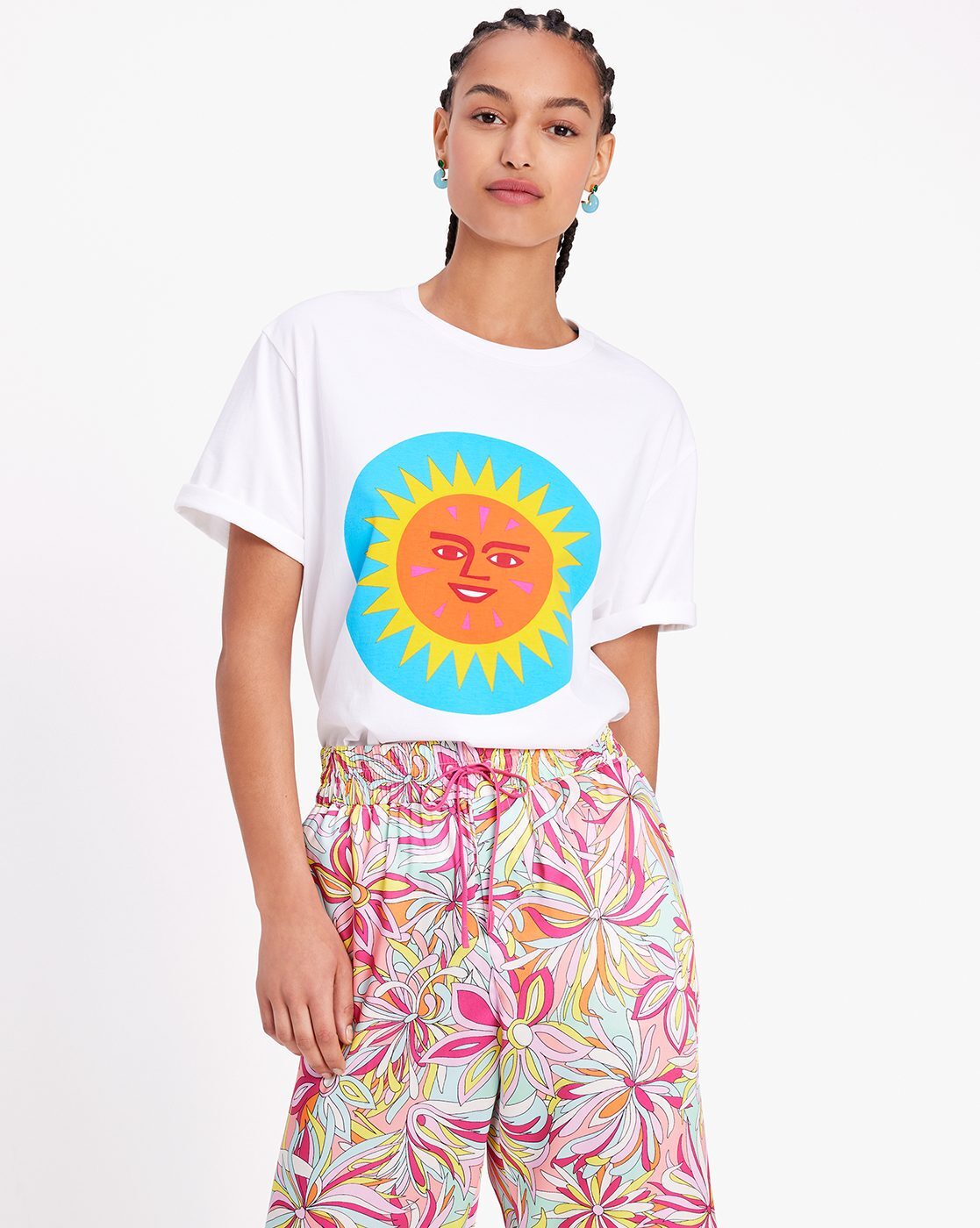 Alexander Girard Cotton Regular Fit White T-Shirt