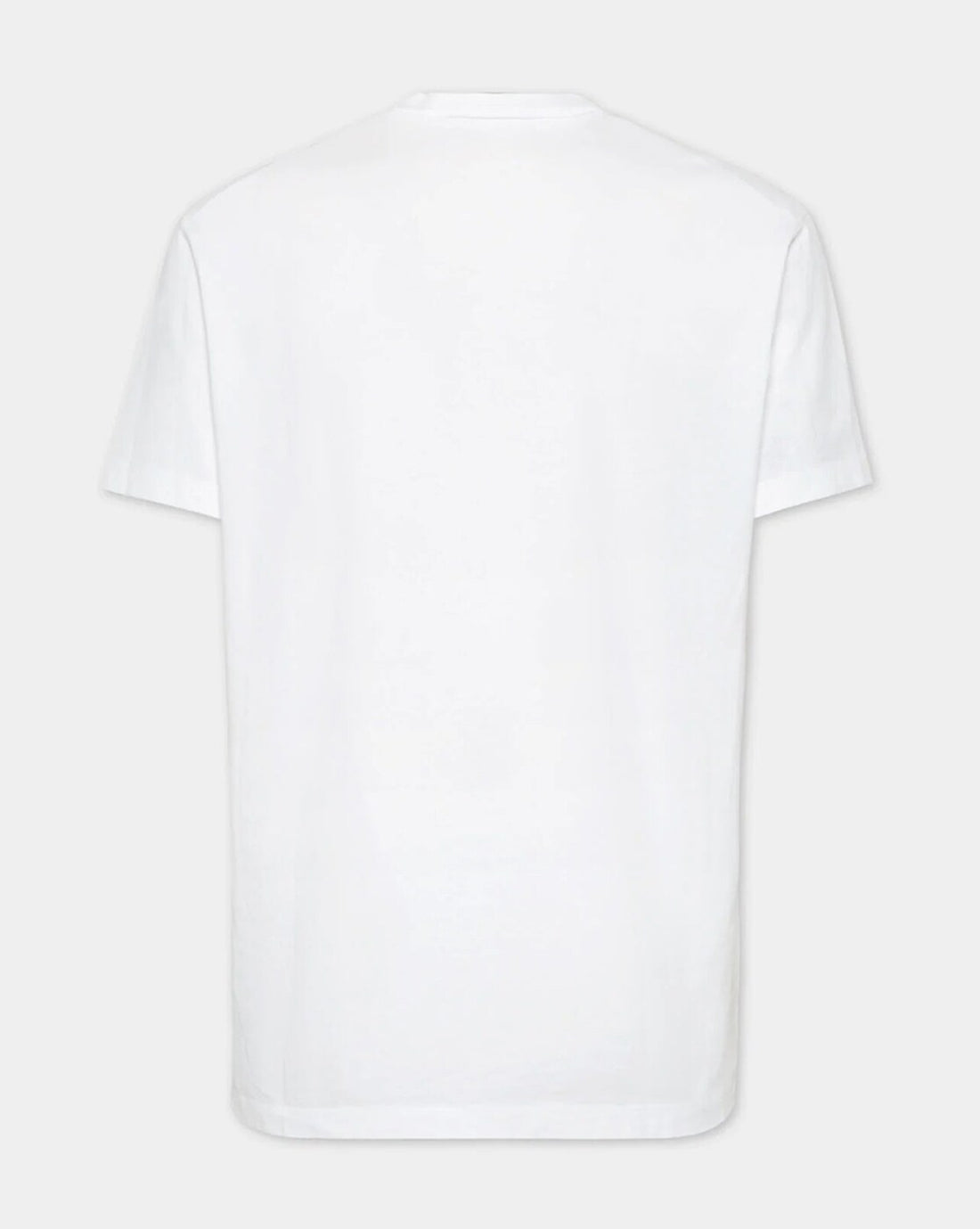 Typographic Print Regular Fit Crew-Neck White T-Shirt