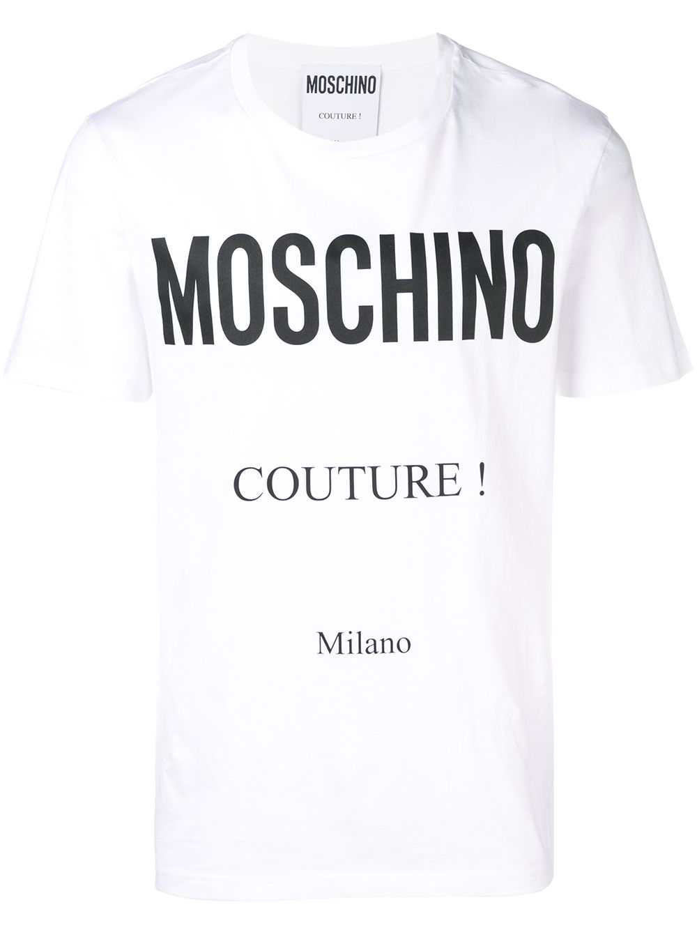 Big Brand Logo on White T-shirt