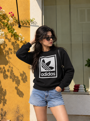 Monochrome Icon Cotton Sweatshirt