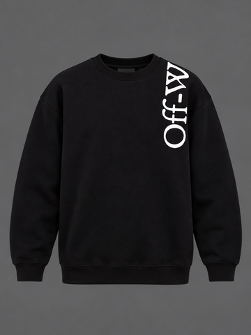 Midnight Vertical Black Graphic Sweatshirt