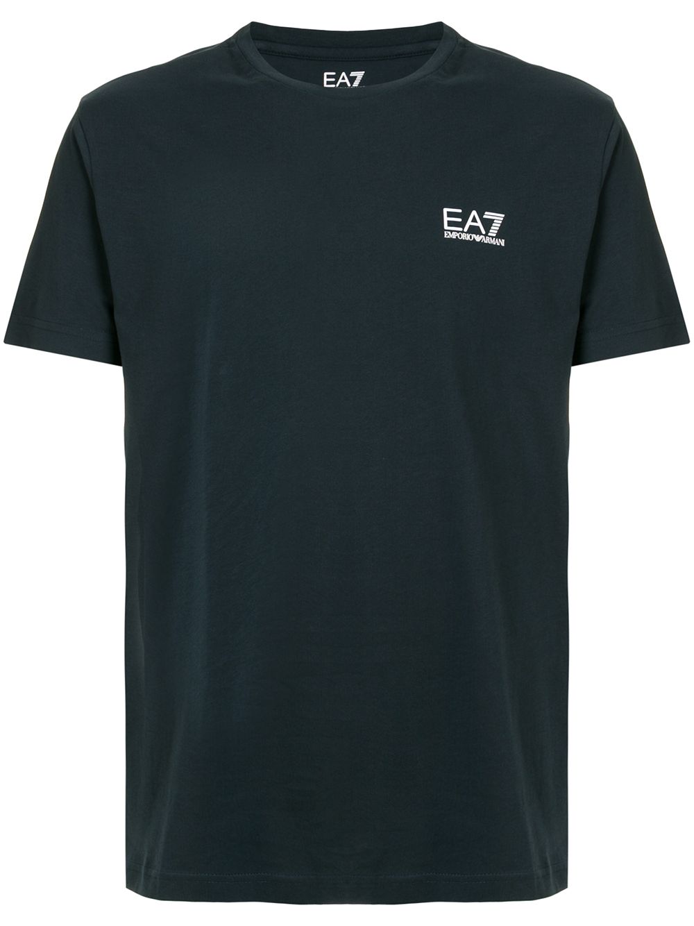Ea7 logo printed black T-shirt
