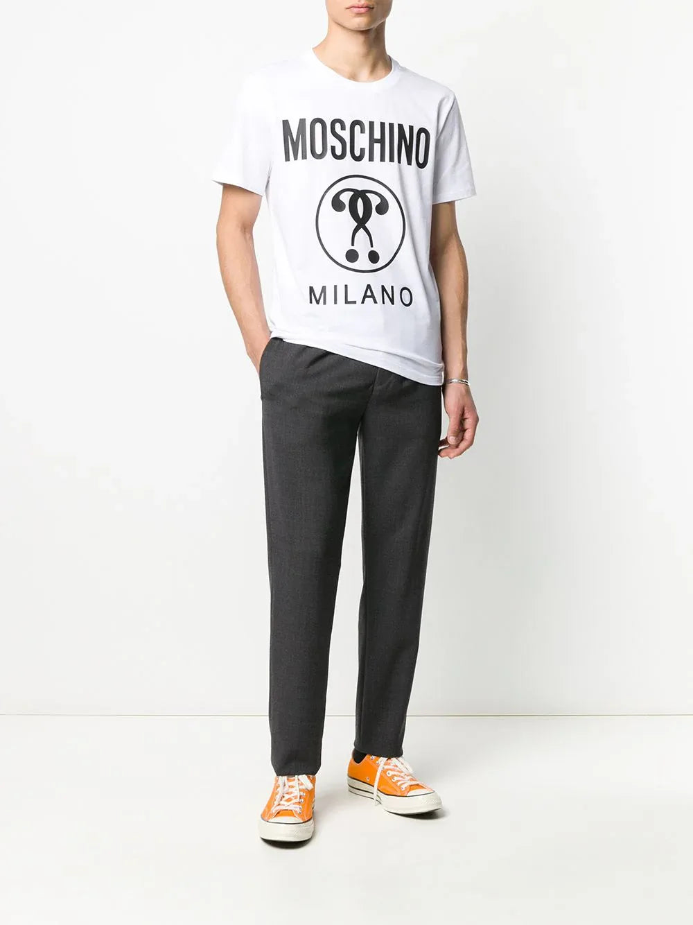 Question mark logo White T-shirt