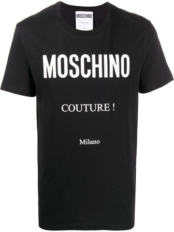 Giant logo print Black T-shirt for Women's