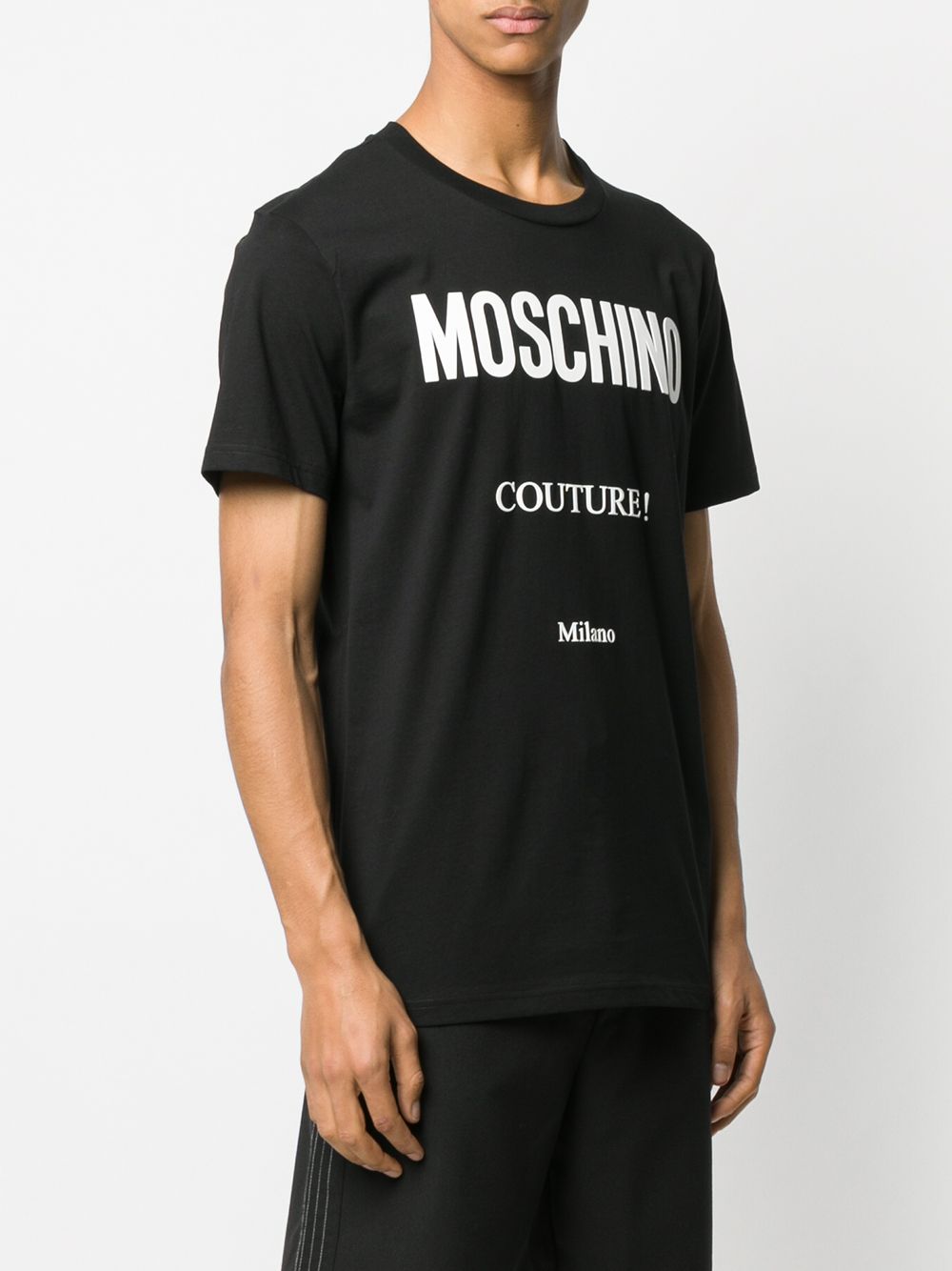 Classic logo printed black T-shirt