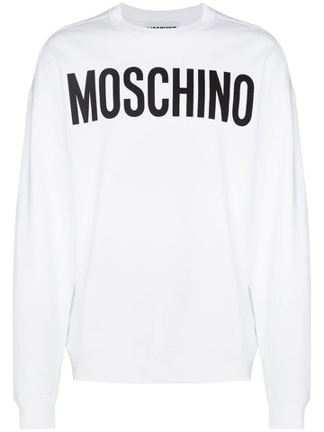 Signature logo-printed white sweatshirt