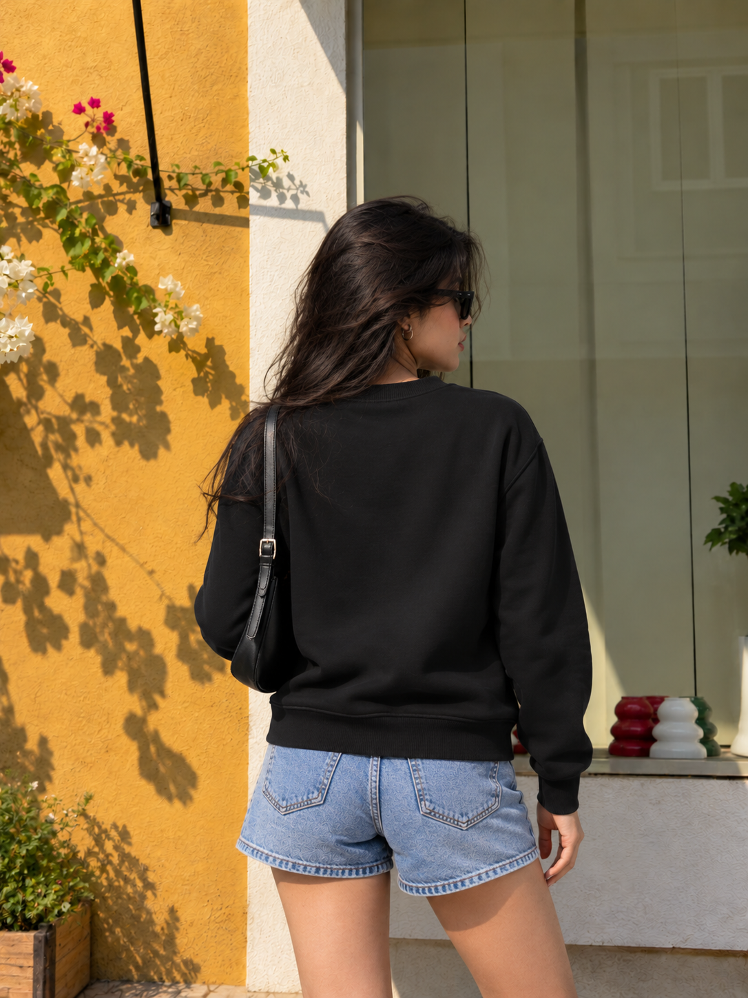 Monochrome Icon Cotton Sweatshirt