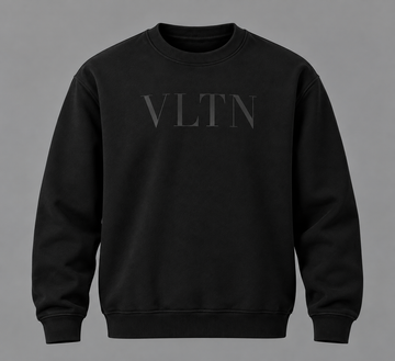 Stealth Luxe Typography Sweatshirt