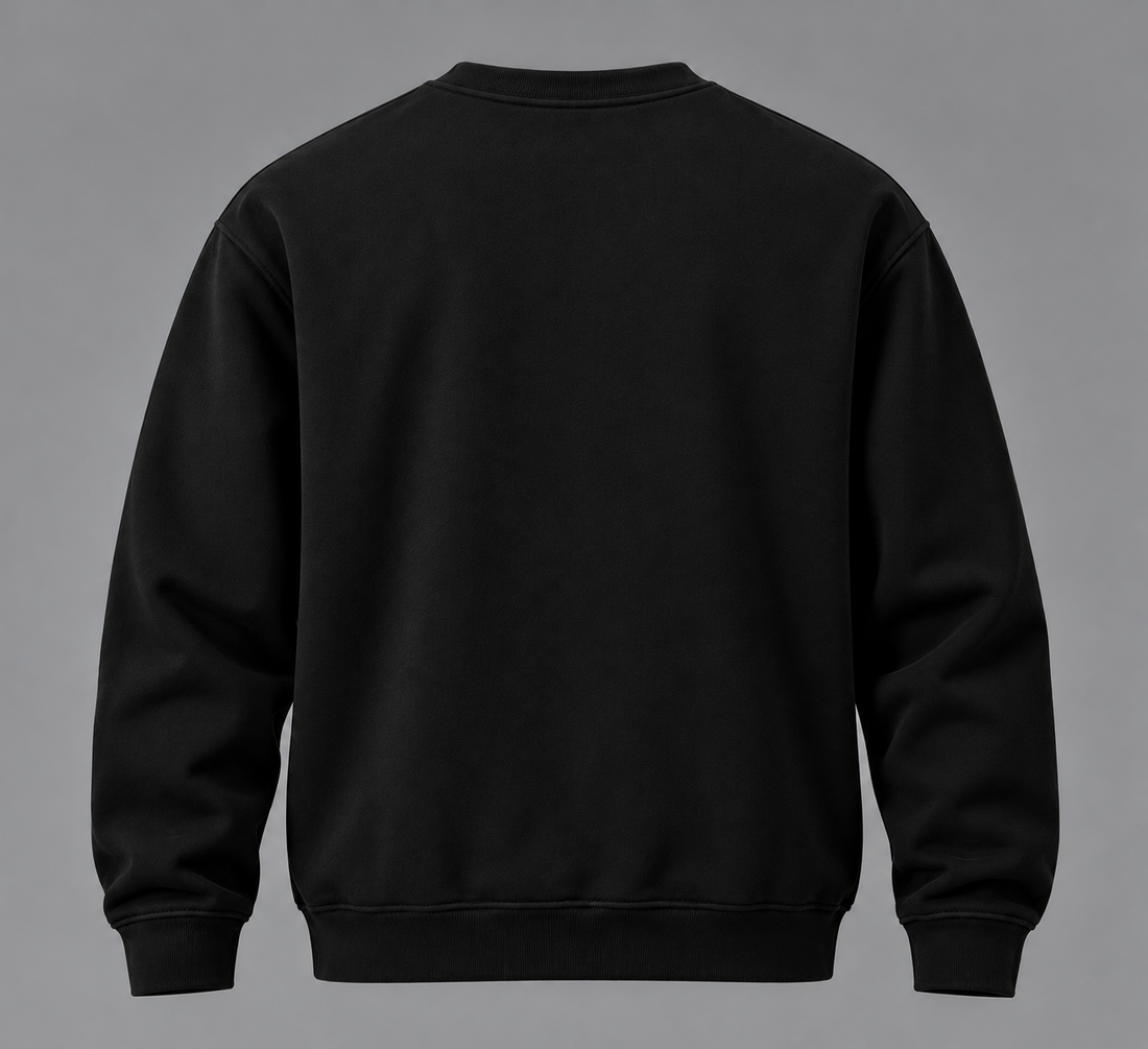 Stealth Luxe Typography Sweatshirt