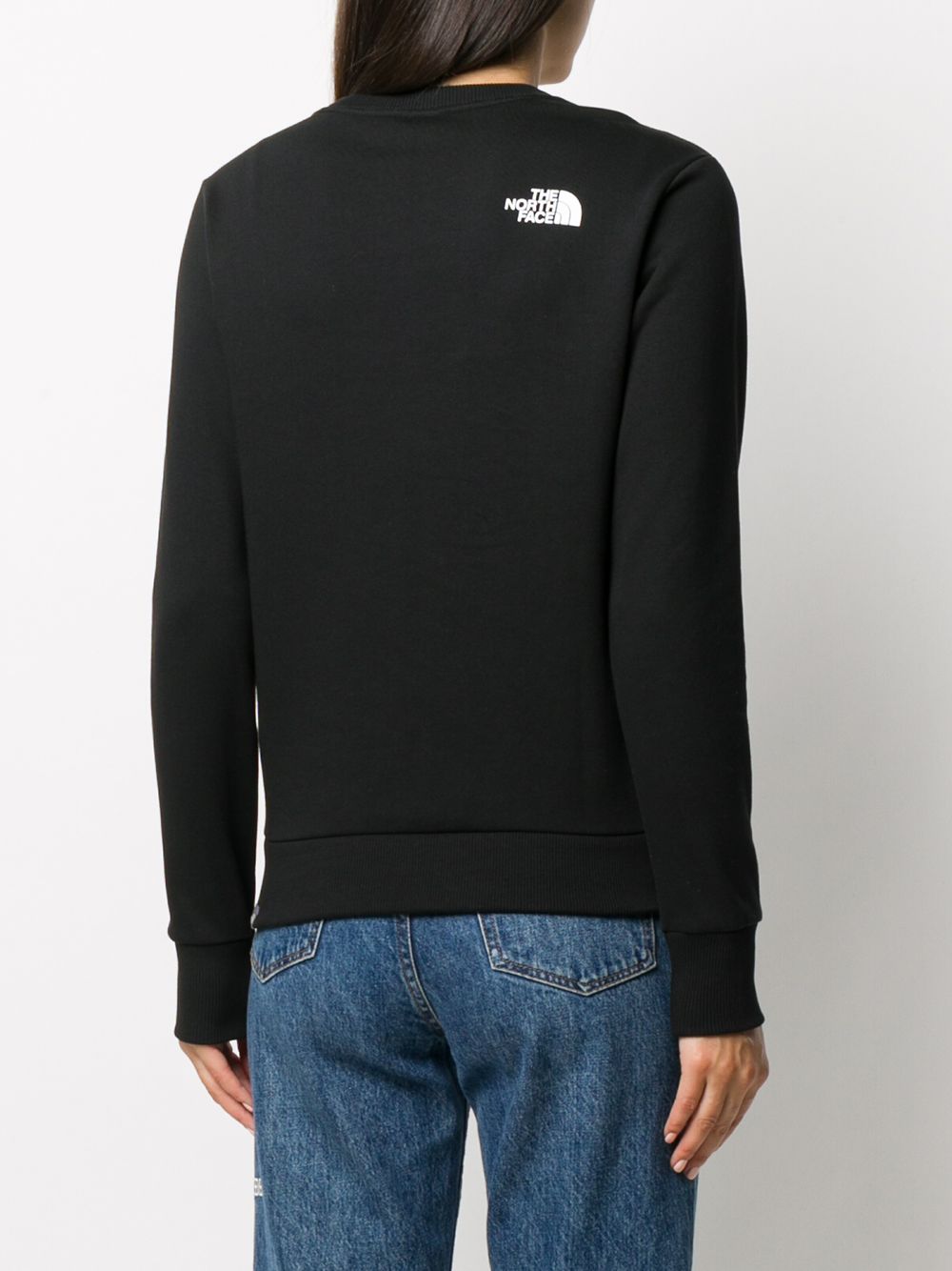 TNF crew neck logo black sweatshirt