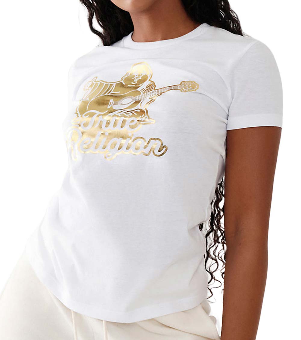 White Buddha Crewneck T-Shirt