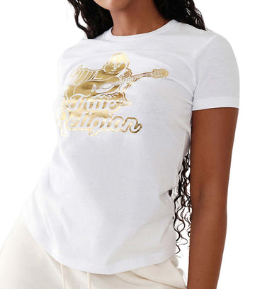 White Buddha Crewneck T-Shirt