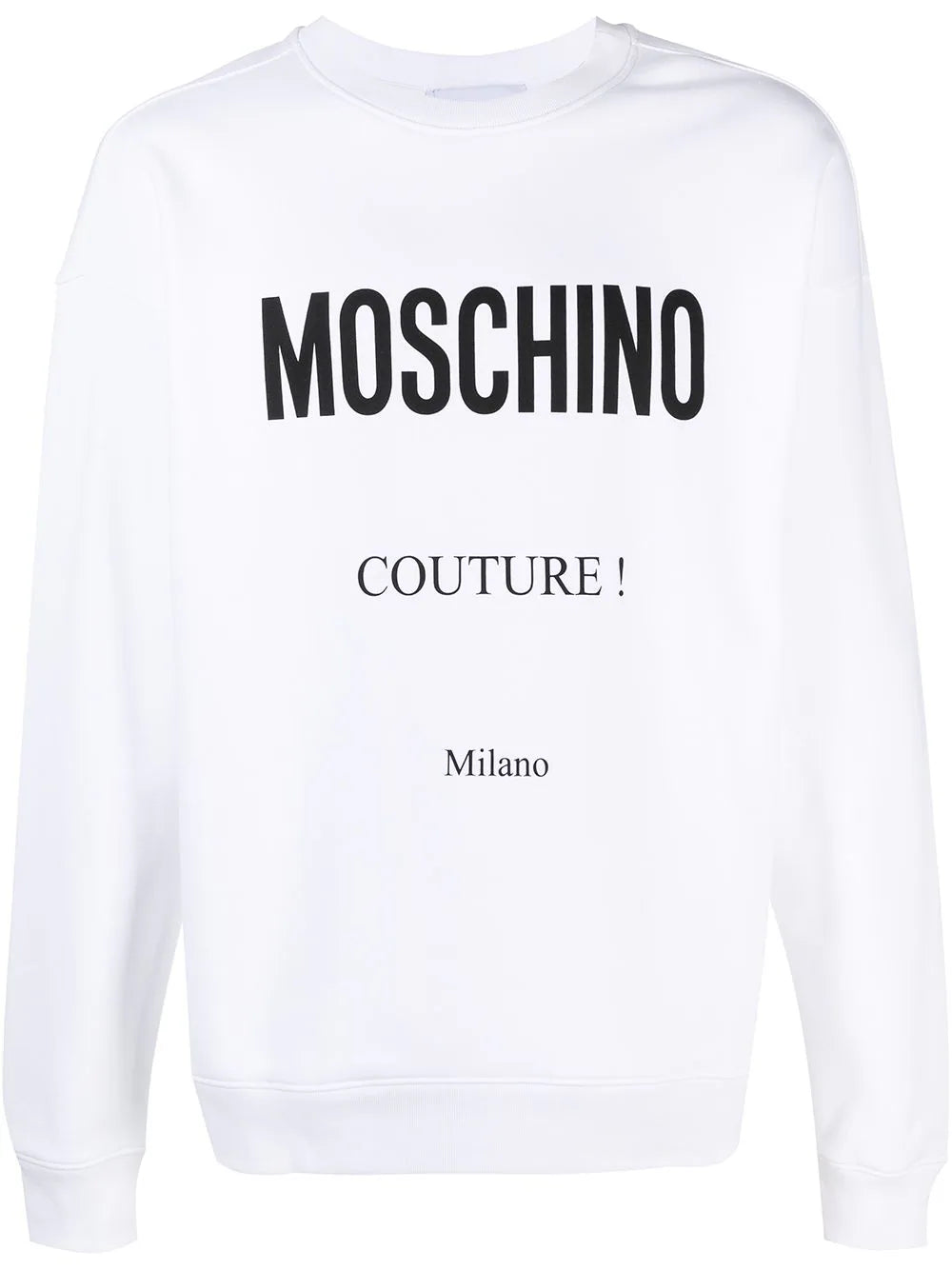 Brand's Bold logo-print white cotton sweatshirt
