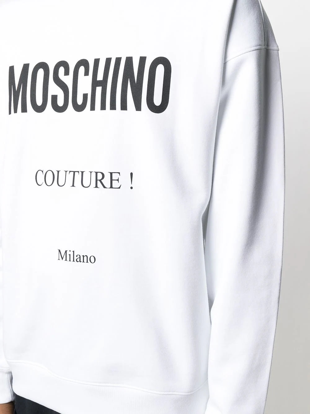 Brand's Bold logo-print white cotton sweatshirt