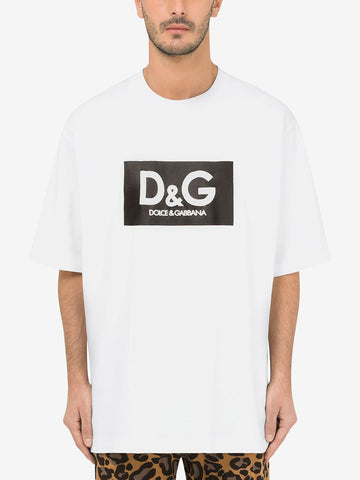 Iconic logo-print cotton oversized White T-shirt
