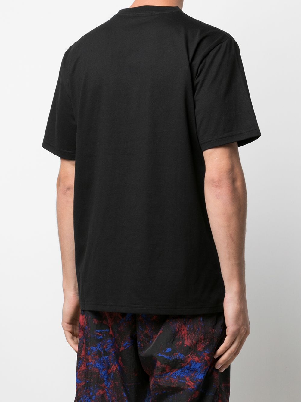 Brand printed logo- black T-shirt